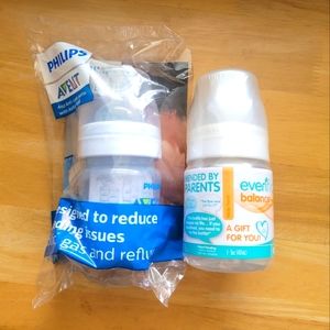 Philips advent and evenflo baby bottle